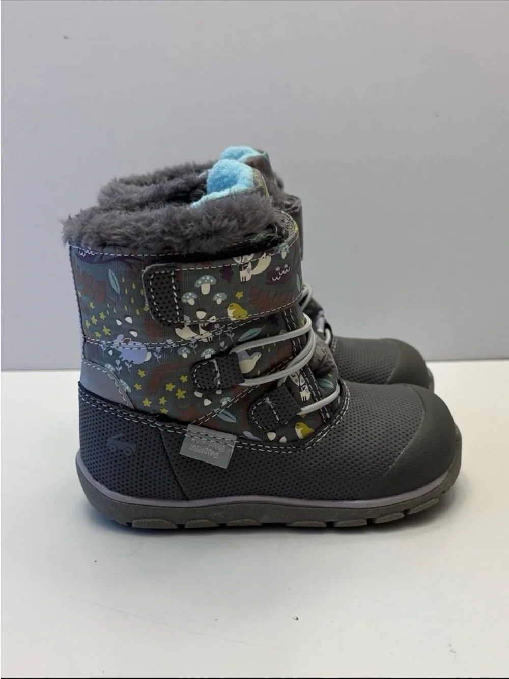 See Kai Run Abby II Waterproof Insulated Boots with animal pattern